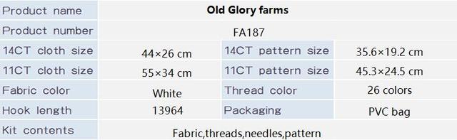 Zestaw do haftowania Old Glory Farms - wzór 11CT/14CT - Wianko - 3