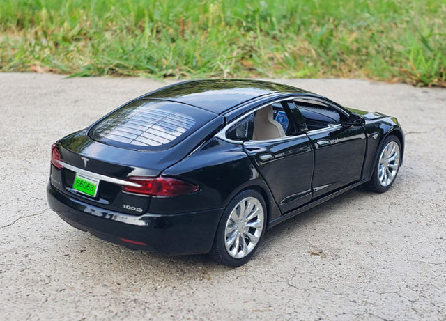 New1:32 Tesla MODEL X MODEL3 - Aluminiowy Model samochodu Diecast dla dzieci (PREZENT) - Wianko - 24