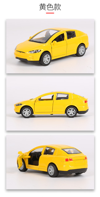 New1:32 Tesla MODEL X MODEL3 - Aluminiowy Model samochodu Diecast dla dzieci (PREZENT) - Wianko - 29