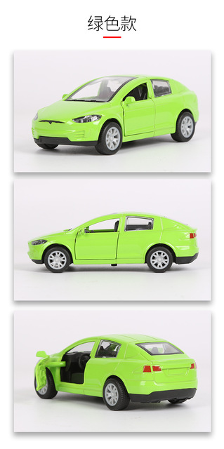New1:32 Tesla MODEL X MODEL3 - Aluminiowy Model samochodu Diecast dla dzieci (PREZENT) - Wianko - 30