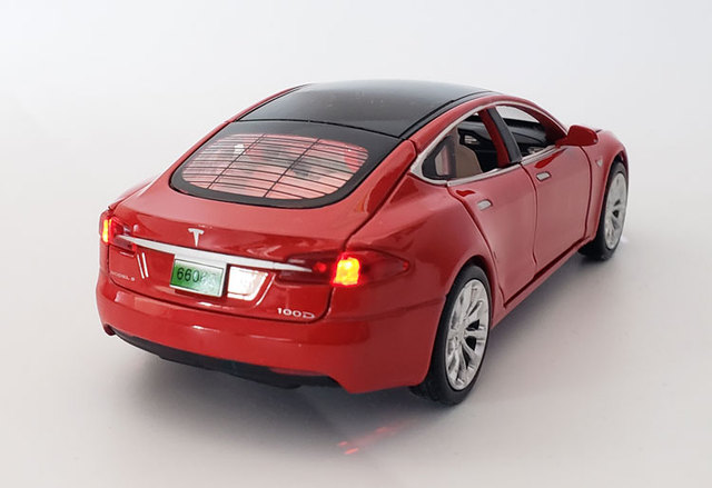 New1:32 Tesla MODEL X MODEL3 - Aluminiowy Model samochodu Diecast dla dzieci (PREZENT) - Wianko - 26