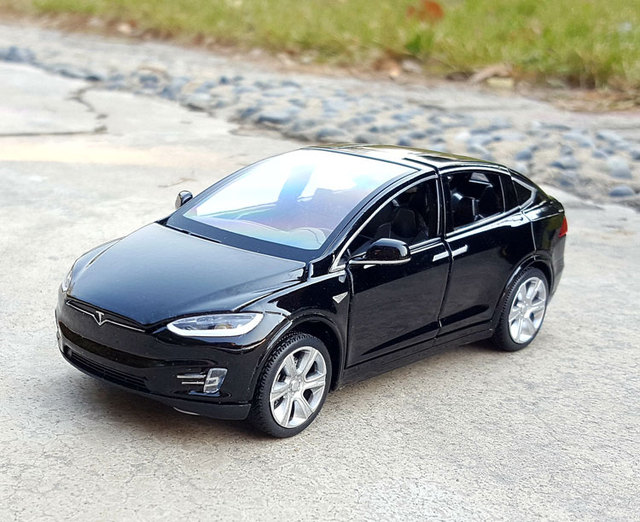 New1:32 Tesla MODEL X MODEL3 - Aluminiowy Model samochodu Diecast dla dzieci (PREZENT) - Wianko - 5