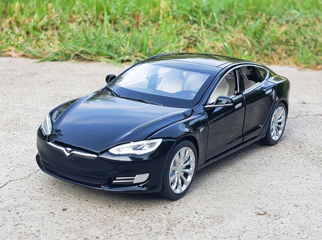 New1:32 Tesla MODEL X MODEL3 - Aluminiowy Model samochodu Diecast dla dzieci (PREZENT) - Wianko - 22