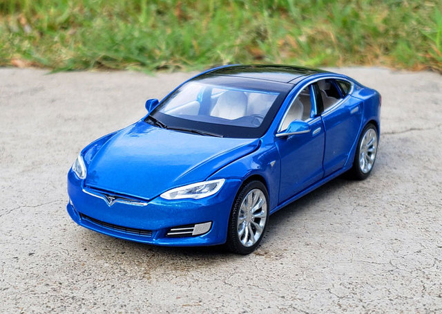 New1:32 Tesla MODEL X MODEL3 - Aluminiowy Model samochodu Diecast dla dzieci (PREZENT) - Wianko - 17