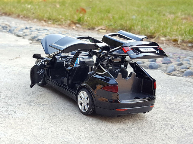 New1:32 Tesla MODEL X MODEL3 - Aluminiowy Model samochodu Diecast dla dzieci (PREZENT) - Wianko - 6