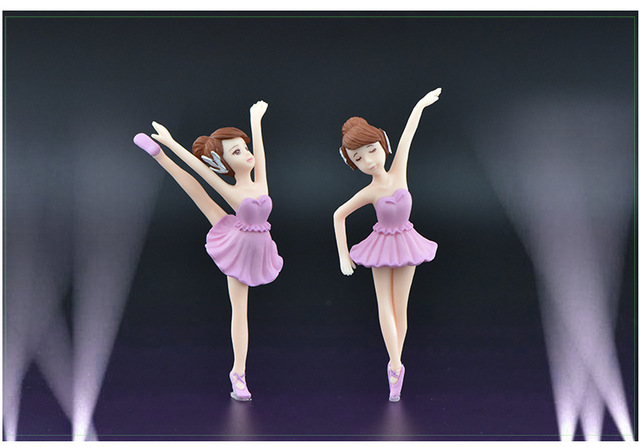Tancerz baletowy - pamiątka, model dziewczyny w formie lalki, wisiorek miniaturka, ozdoba wnętrza, figurka z tworzywa sztucznego, prezent - Wianko - 8