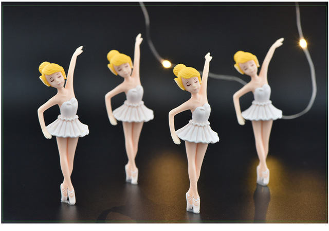 Tancerz baletowy - pamiątka, model dziewczyny w formie lalki, wisiorek miniaturka, ozdoba wnętrza, figurka z tworzywa sztucznego, prezent - Wianko - 9