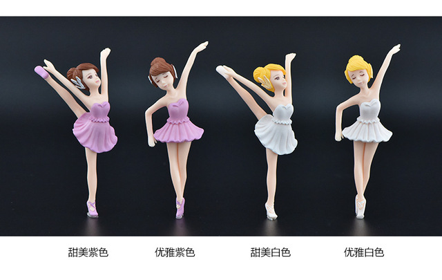 Tancerz baletowy - pamiątka, model dziewczyny w formie lalki, wisiorek miniaturka, ozdoba wnętrza, figurka z tworzywa sztucznego, prezent - Wianko - 6