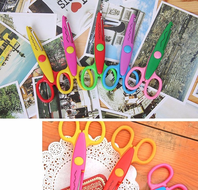 Nożyczki do papieru z tkaniną, 6 sztuk/partia, idealne do projektów scrapbookingowych i wyrobów dekoracyjnych dla dzieci - Wianko - 43