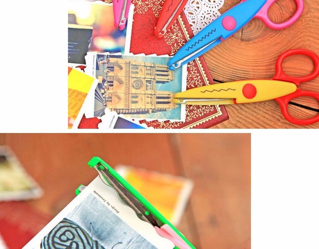 Nożyczki do papieru z tkaniną, 6 sztuk/partia, idealne do projektów scrapbookingowych i wyrobów dekoracyjnych dla dzieci - Wianko - 44