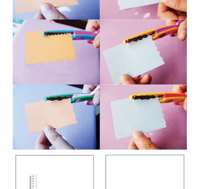 Nożyczki do papieru z tkaniną, 6 sztuk/partia, idealne do projektów scrapbookingowych i wyrobów dekoracyjnych dla dzieci - Wianko - 48