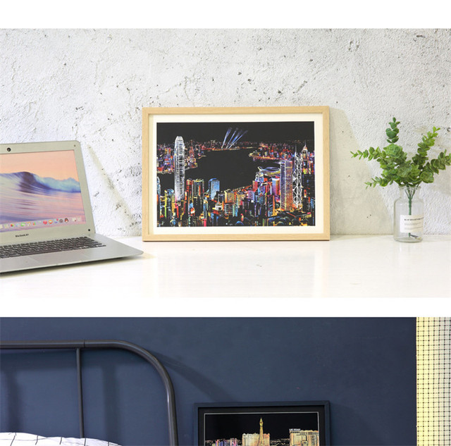 Zestaw kreatywny: DPF Scratch Pictures - papier 41x28.7cm, pocztówka Japonia, góra Fuji, prezenty artystyczne, moda DIY, rysunek, ściana z obrazami - Wianko - 17
