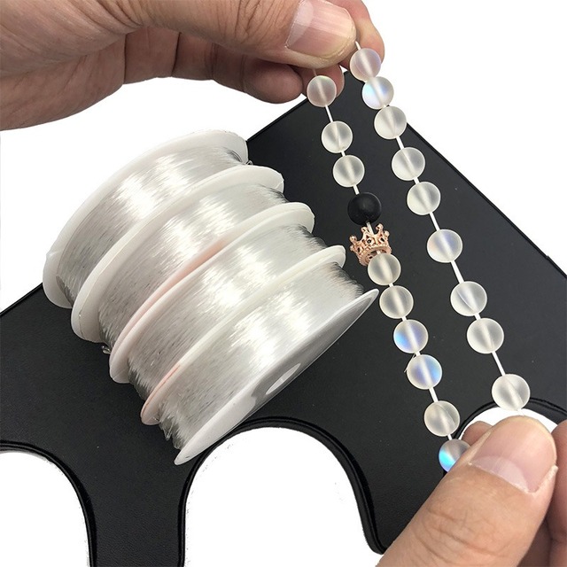 Żyłka elastyczna 0.5-1.0mm do tworzenia biżuterii z koralików Crystal Tec - frezowanie i elastyczność - Wianko - 6