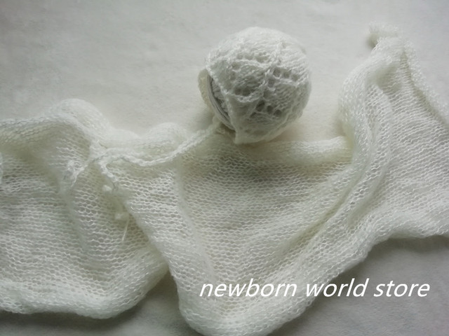 Rekwizyty dla noworodka: Moherowy kapelusz z okładem - Wianko - 3