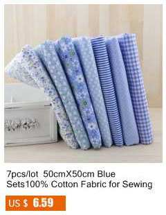 Tkanina bawełniana niebieska z wzorem róż w stylu diagonal, do szycia lalki, scrapbookingu i odzieży - Wianko - 138