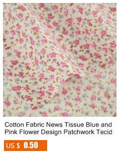 Tkanina bawełniana niebieska z wzorem róż w stylu diagonal, do szycia lalki, scrapbookingu i odzieży - Wianko - 163