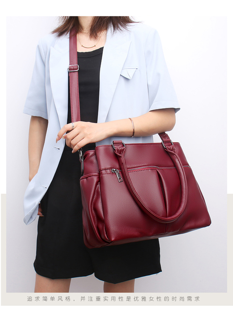 Nowa moda! Wysokiej jakości, luksusowa torba Sac A Main - dużej pojemności, plisowana, ze skóry Pu - Wianko - 7
