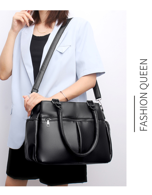 Nowa moda! Wysokiej jakości, luksusowa torba Sac A Main - dużej pojemności, plisowana, ze skóry Pu - Wianko - 10