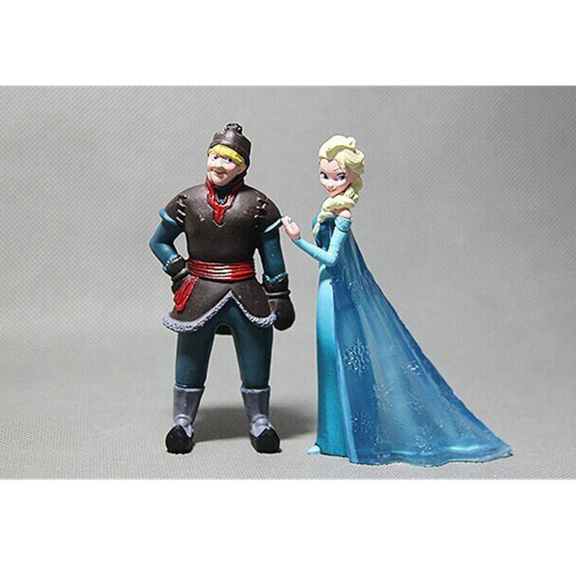 Figurki Disney Mrożone - Anna, Elsa, Kristoff, Sven, Olaf, zestaw 5 sztuk - Wianko - 3
