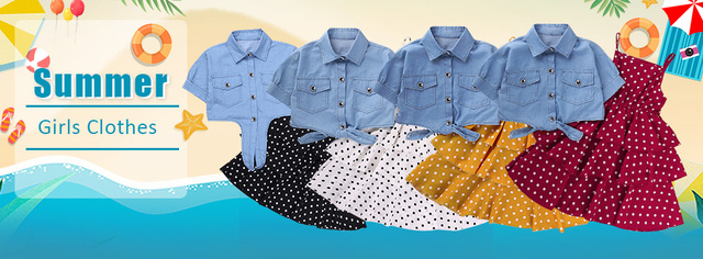 Zestaw letnich ubrań dla dziewczynek 1-6 lat: bluzka z rękawem typu latające i okrągłym dekoltem + majtki z podwiązkami - Wianko - 3