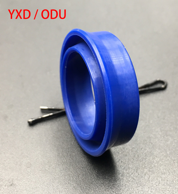 Uszczelka hydrauliczna YXD ODU 150x134x18 niebieska PU z rowkowanym tłoczyskiem, uszczelnieniem olejowym oraz pierścieniem U Lip - Wianko - 2