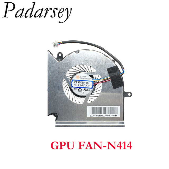 Nowy wentylator chłodzący CPU N417 wraz z zestawem GPU N414 do laptopów MSI GL63 GE63 GP63 GV63 GL73 GP73 GE73VR MS-16P1 16P7 - Wianko - 3