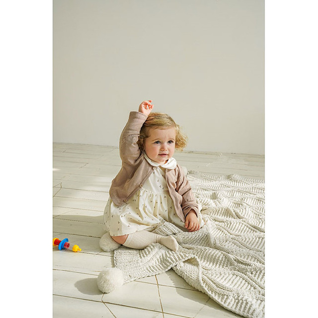 Kombinezon dla niemowląt: pasujący zestaw dla brata i siostry, hiszpański styl, Romper z bawełnianej sukienki, z płaszczem dla maluchów - Wianko - 7