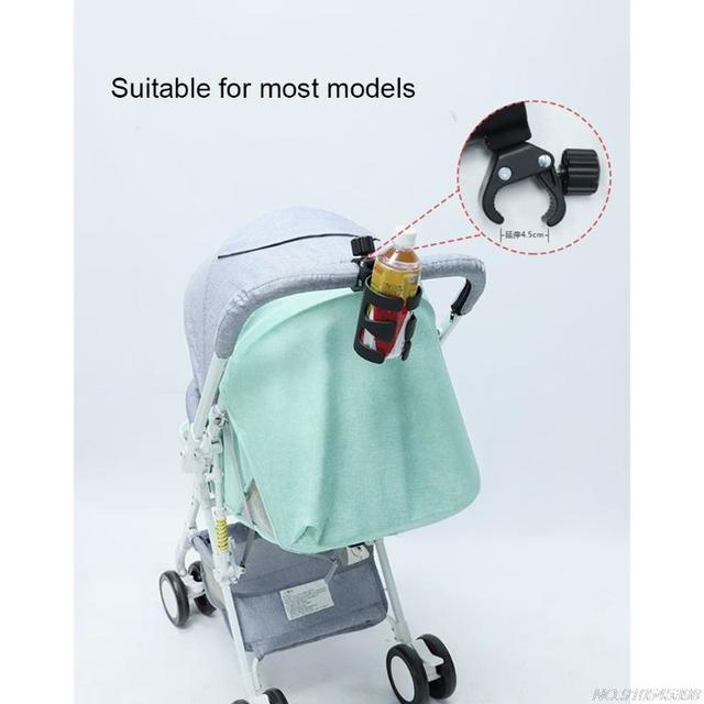 Uniwersalny uchwyt na kubek do wózka dziecięcego 360° obrotowy - stojak dla osób poruszających się na wózkach inwalidzkich S13 - Wianko - 8