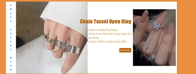 Pierścionek serce w antycznym srebrnym kolorze z punkowymi, gotyckimi pierścieniami - biżuteria dla par na Halloween - Wianko - 34