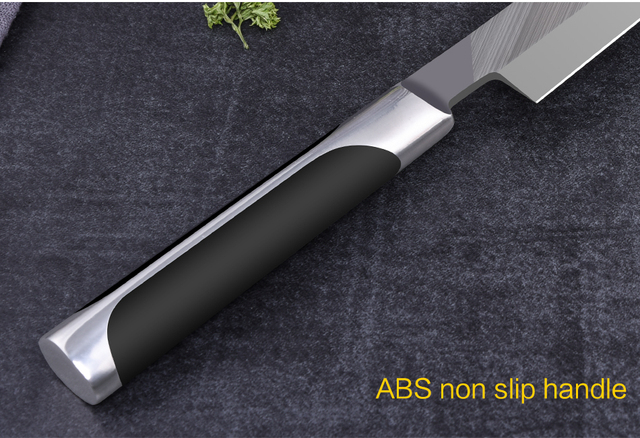 Japoński Sashimi nóż kuchenny IK 9 o długości 10, 11 cali z ostrzem ze stali nierdzewnej 5Cr15, rękojeść z ABS do filetowania łososia i krojenia sushi - Wianko - 11