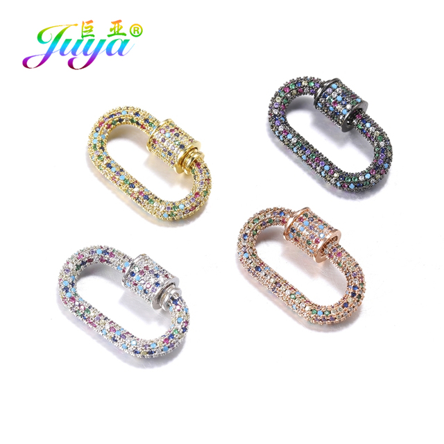 Juya DIY - Zestaw akcesoriów do rękodzieła biżuteryjnego, w tym śruba medalion, klamry i łańcuchy, do własnoręcznego projektowania biżuterii dla kobiet - Wianko - 7