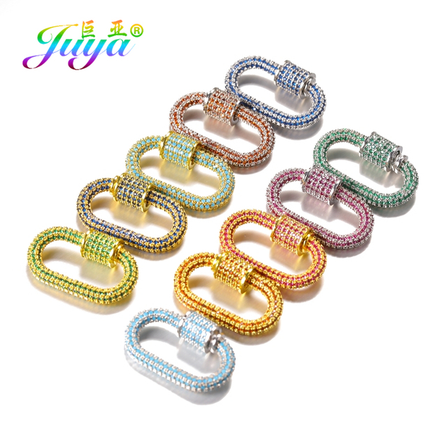 Juya DIY - Zestaw akcesoriów do rękodzieła biżuteryjnego, w tym śruba medalion, klamry i łańcuchy, do własnoręcznego projektowania biżuterii dla kobiet - Wianko - 6