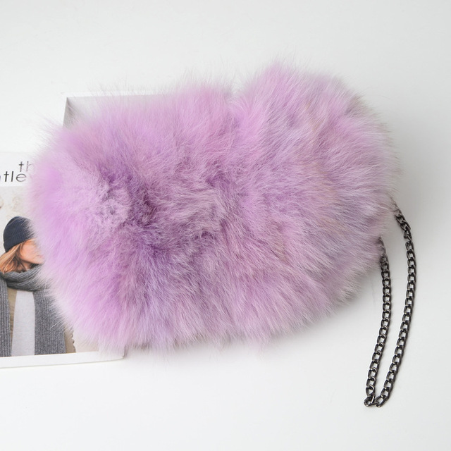 Luksusowa torebka podróżna z autentycznym futrem lisa, idealna na zimowe dni - Wianko - 17