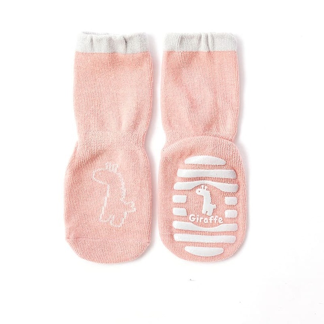 Miękkie bawełniane skarpety dziecięce z antypoślizgowymi podeszwami, zwierzęta kreskówkowe, dla noworodka, dla dziewczynki/chłopca, ciepłe skarpetki podłogowe - Wianko - 13