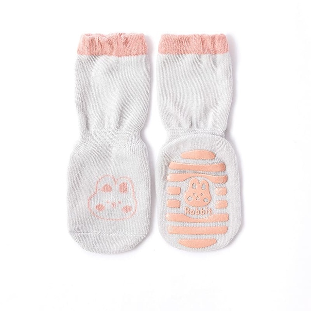 Miękkie bawełniane skarpety dziecięce z antypoślizgowymi podeszwami, zwierzęta kreskówkowe, dla noworodka, dla dziewczynki/chłopca, ciepłe skarpetki podłogowe - Wianko - 11