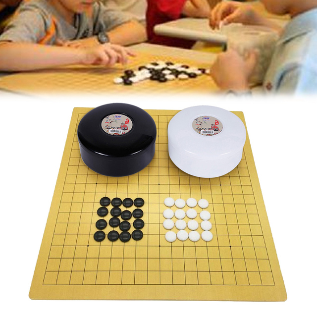 Zestaw gier szachowych Weiqi warcaby - chiński stary zestaw z plastikiem dla dzieci i przyjaciół - w magazynie - Wianko - 1