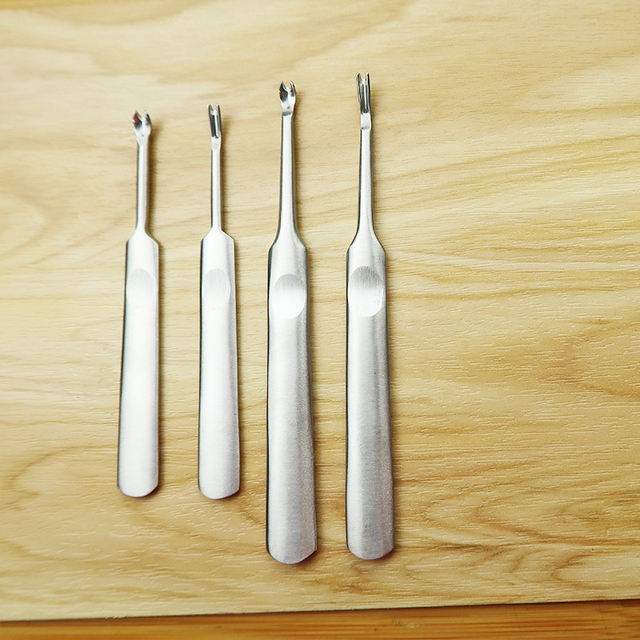 Zestaw 3 skórzanego narzędzia do rzemiosła: odciąć cienki nóż do skóry, narzędzie DIY Groover Skiving, narzędzie krawędzi Beveler Trenching - Wianko - 2