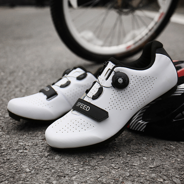 Młodzieżowe ultralekkie samoblokujące buty rowerowe męskie/damskie do kolarstwa szosowego/rowerowego profesjonalnego wyścigowego - Wianko - 11
