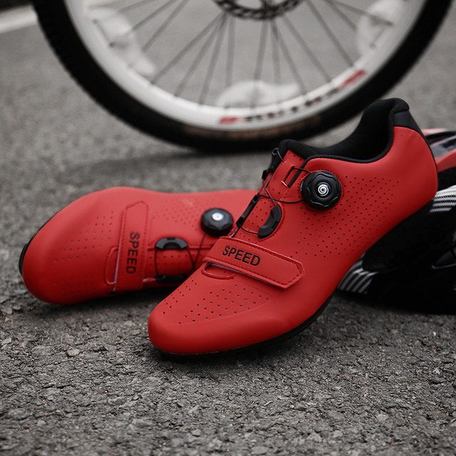 Młodzieżowe ultralekkie samoblokujące buty rowerowe męskie/damskie do kolarstwa szosowego/rowerowego profesjonalnego wyścigowego - Wianko - 9