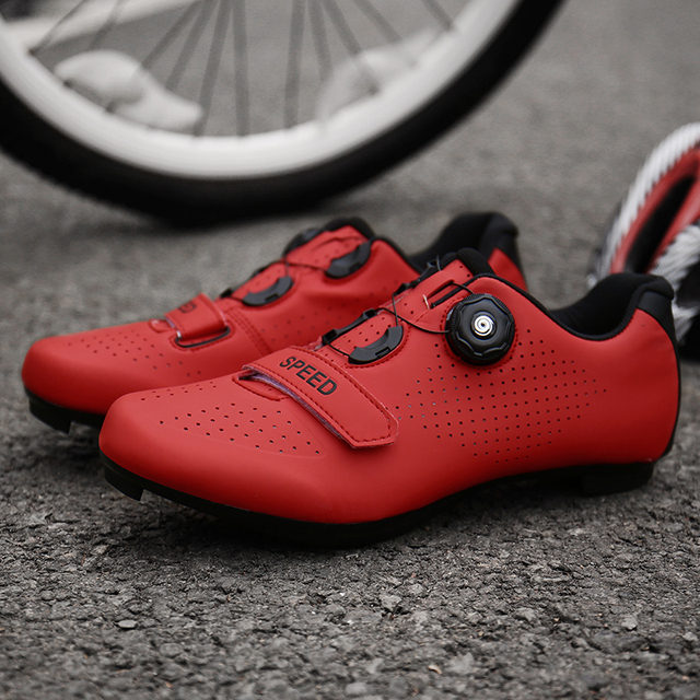 Młodzieżowe ultralekkie samoblokujące buty rowerowe męskie/damskie do kolarstwa szosowego/rowerowego profesjonalnego wyścigowego - Wianko - 8