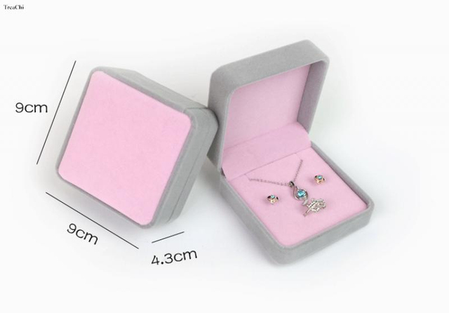 Ślubne pudełko na pierścionek w luksusowym stylu, z aksamitną wyściółką, kolczykami i przenośnym uchwytem - idealny prezent na zaręczyny, urodziny dla pani - Wianko - 15