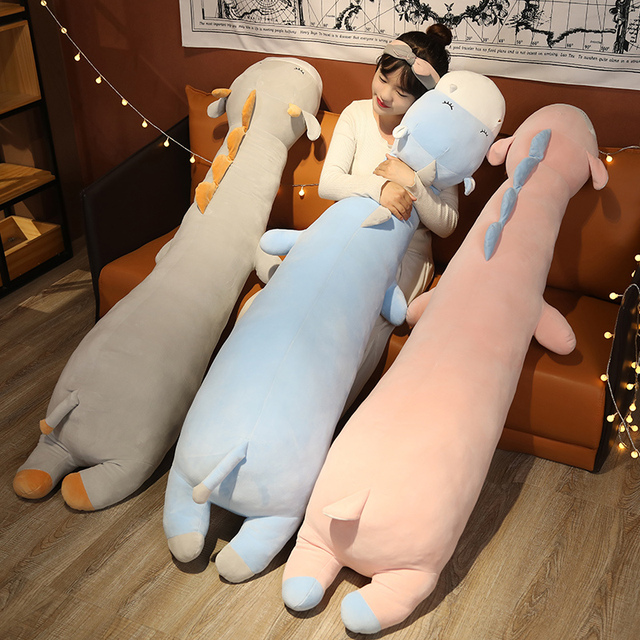 Duża pluszowa zabawka 1pc Hippo owiec 80/120 cm - poduszka w kształcie zwierzęcia, idealna do przytulania, prezent urodzinowy dla dzieci - Wianko - 6