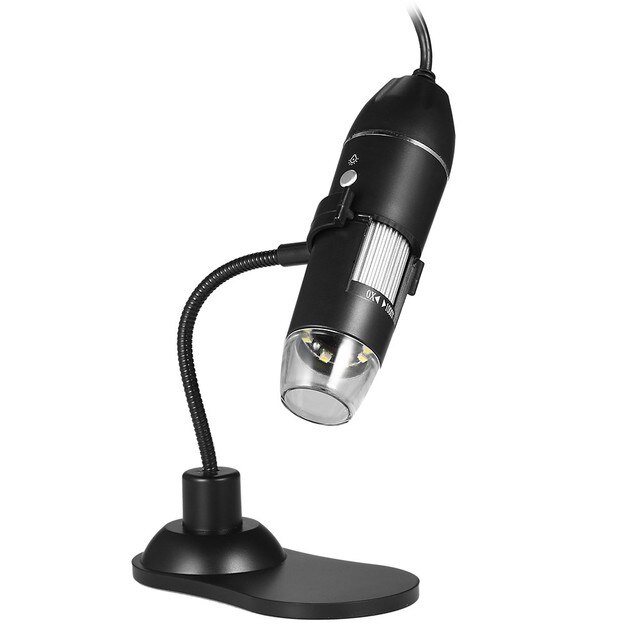 Cyfrowy mikroskop USB z funkcją zoomu i kamerą, lupa z podświetlanym szkłem o powiększeniu 1000x z uchwytem i podstawą - Wianko - 9