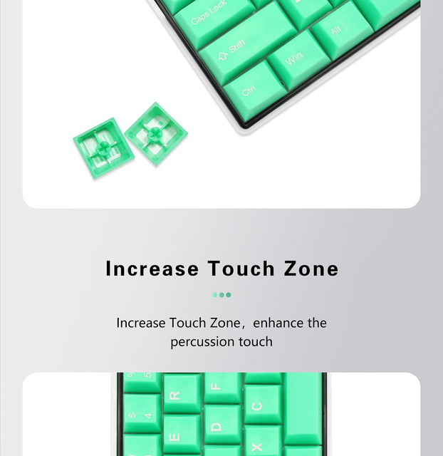 Taihao Haunted Slime Sprout ABS Doubleshot Keycap - Zielony kolor, klawiatura mechaniczna - Wianko - 8