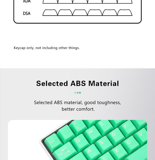 Taihao Haunted Slime Sprout ABS Doubleshot Keycap - Zielony kolor, klawiatura mechaniczna - Wianko - 7