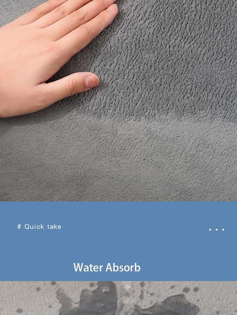 Piankowa mata do kąpieli flanelowa szara - dywanik łazienkowy o dużej absorpcji wody - Wianko - 8