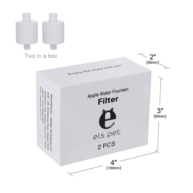 Wymienne filtry z węglem aktywnym dla dystrybutorów wody ELS PET 2.5L Cat - automatyczne, do kotów - Wianko - 5