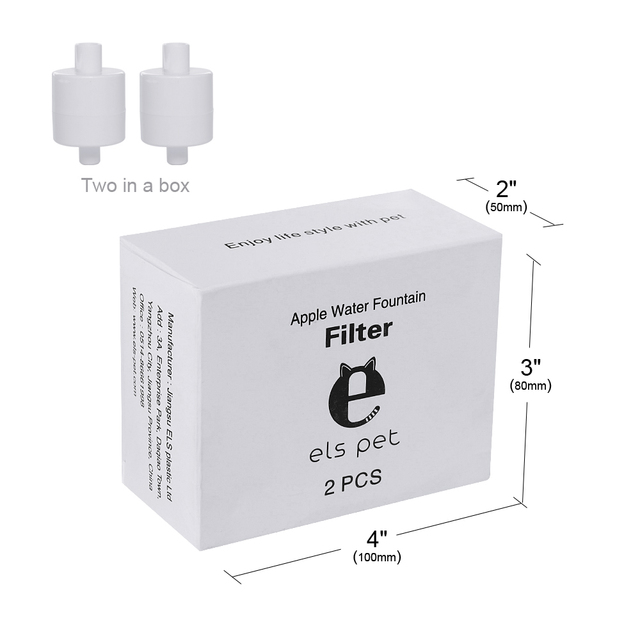Wymienne filtry z węglem aktywnym dla dystrybutorów wody ELS PET 2.5L Cat - automatyczne, do kotów - Wianko - 20