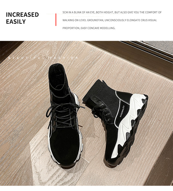 2020 Damskie buty zimowe wysokiej jakości z czarnym zaokrąglonym czubkiem - Wianko - 19