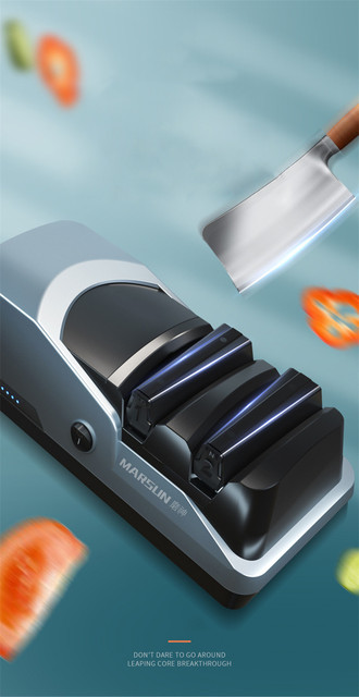 Profesjonalna ostrzałka elektryczna na noże USB Rechargable z automatycznym szlifowaniem na kamieniu - nowość! - Wianko - 3